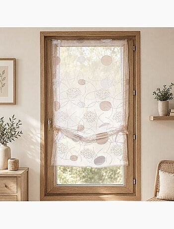 Pequeña cortina de organza jacquard para subir