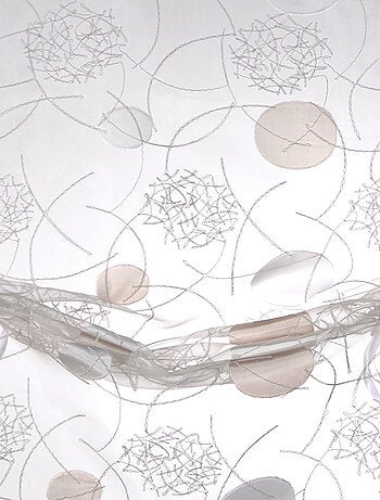 Pequeña cortina de organza jacquard para subir