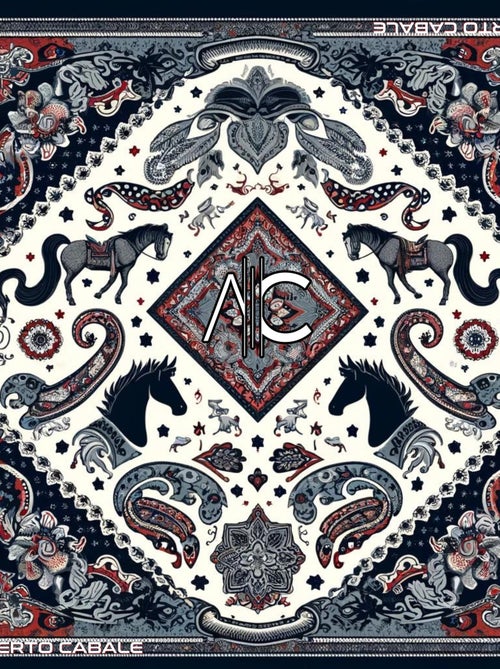 Pequeño Pañuelo de seda Bandana Horse Cléo - Kiabi Pequeño Pañuelo de seda Bandana Horse Cléo - Kiabi