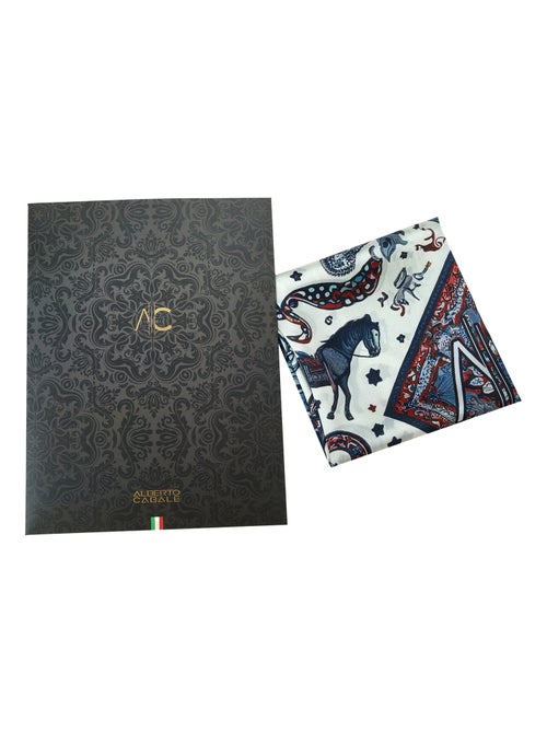 Pequeño Pañuelo de seda Bandana Horse Cléo - Kiabi Pequeño Pañuelo de seda Bandana Horse Cléo - Kiabi