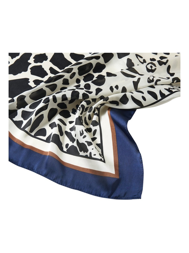 Pequeño Pañuelo de Seda Panter Proceso Cleo Azul - Kiabi