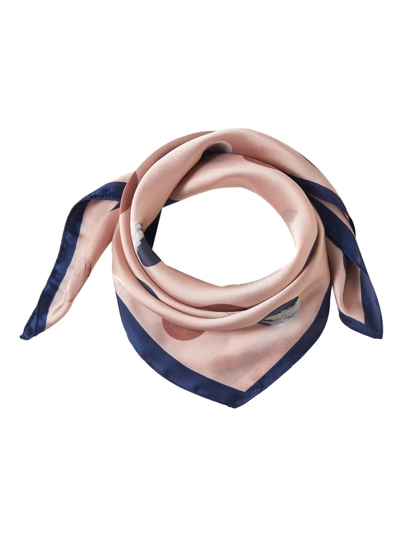 Pequeño Pañuelo de Seda Pétalo Cléo Rosa pálido - Kiabi