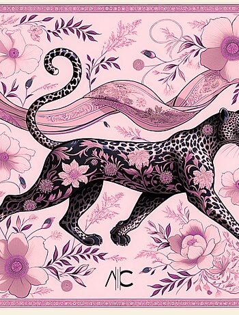 Pequeño Pañuelo de seda Proud Panther Cléo