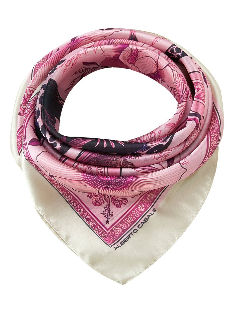 Pequeño Pañuelo de seda Proud Panther Cléo Rosa - Kiabi