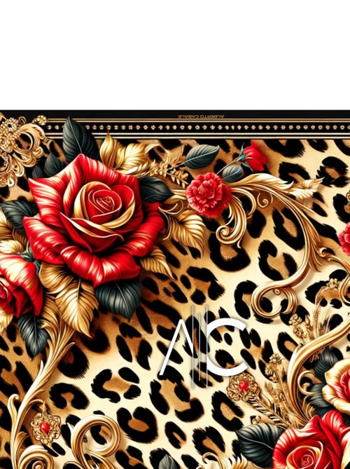 Pequeño Pañuelo de seda Rosa Leopardo Cléo - Kiabi Pequeño Pañuelo de seda Rosa Leopardo Cléo - Kiabi