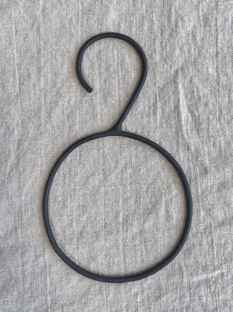 Percha redonda grande para bufandas Negro - Kiabi