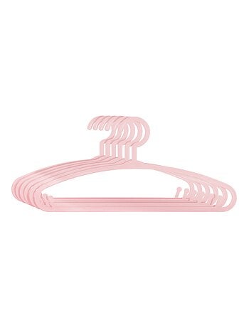 Perchas de plástico x 6 para niños