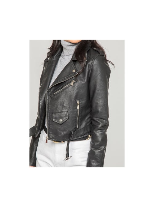 Perfecto de símil cuero UBER - Kiabi