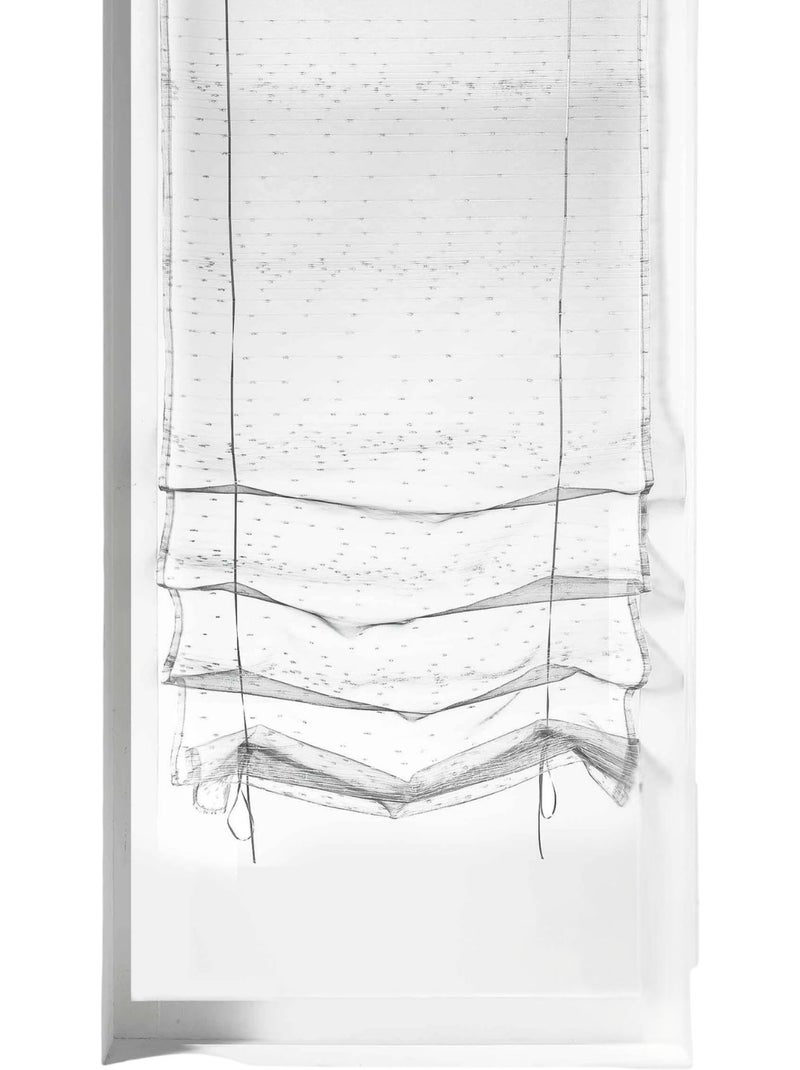 Persiana enrollable con cuentas metálicas Blanco - Kiabi