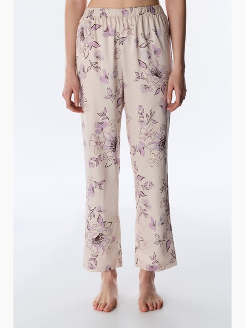 Petal pantalón de pijama de satén penti - Kiabi Petal pantalón de pijama de satén penti - Kiabi