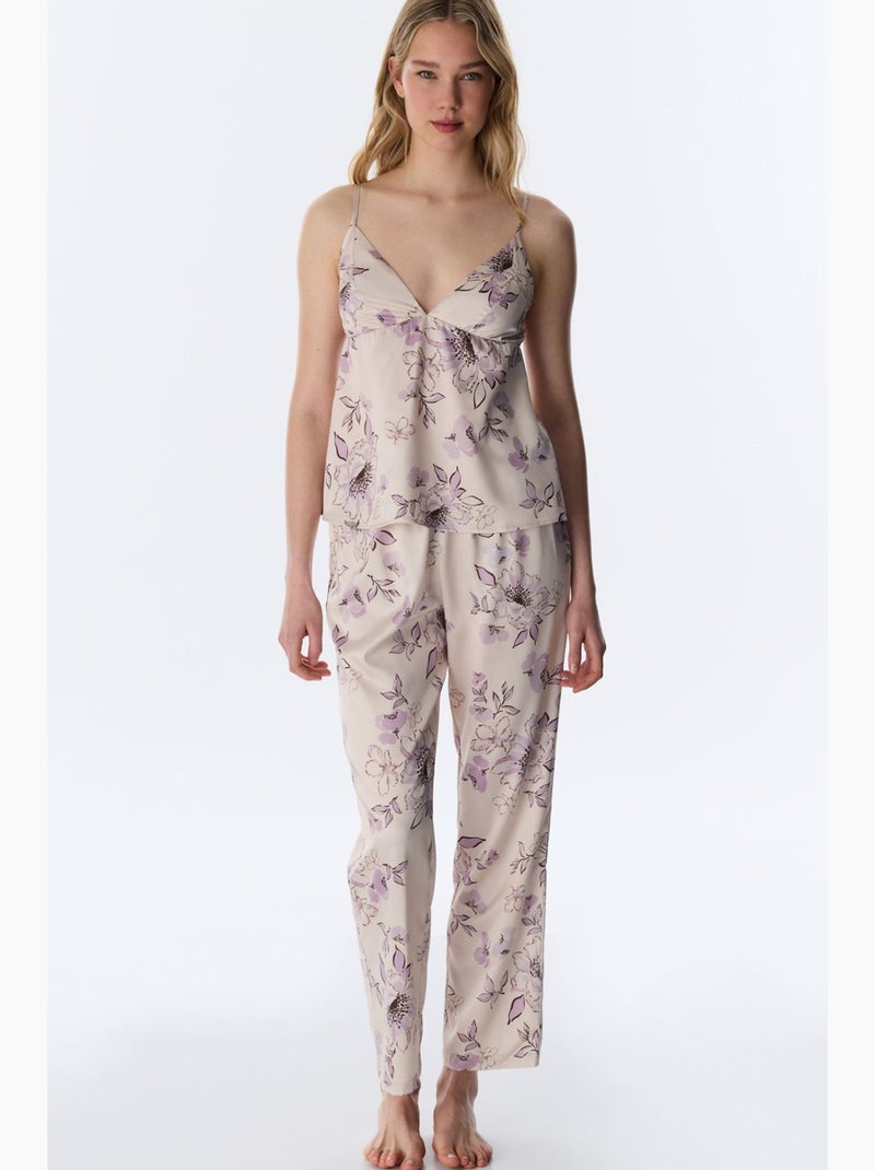 Petal pantalón de pijama de satén penti Beige natural - Kiabi