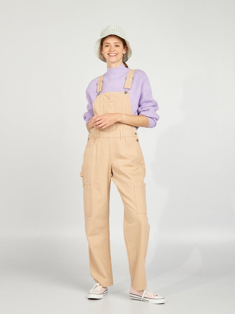 Peto con bolsillos con solapa BEIGE - Kiabi