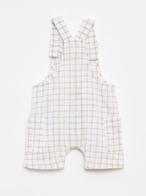 Peto corto a cuadros 'Name it' - Kiabi