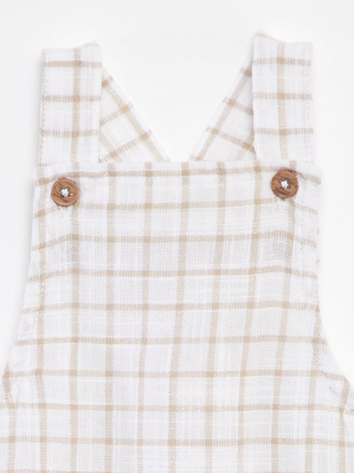 Peto corto a cuadros 'Name it' - Kiabi