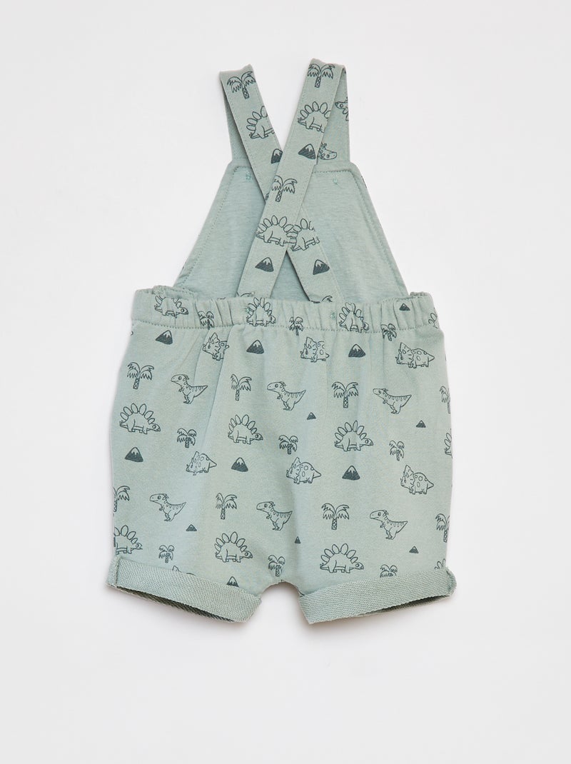 Peto corto con tirantes cruzados VERDE - Kiabi