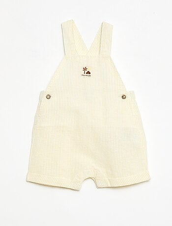 Peto corto de algodón y lino