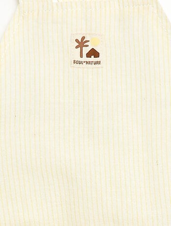 Peto corto de algodón y lino