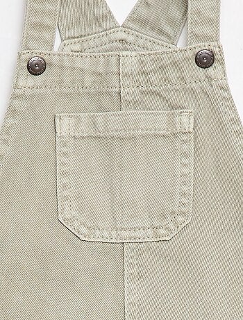 Peto corto denim de algodón liso