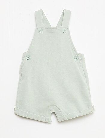 Peto corto felpa con tirantes de algodón