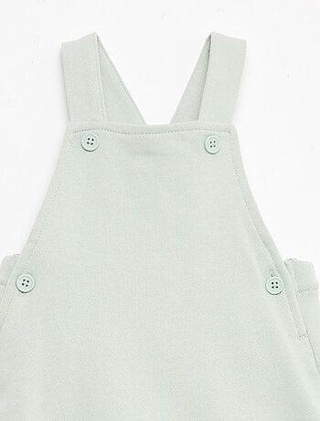 Peto corto felpa con tirantes de algodón