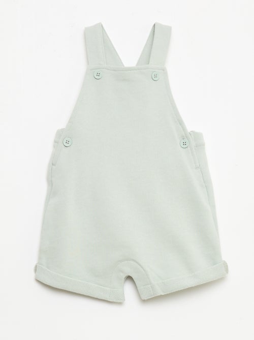 Peto corto felpa con tirantes de algodón - Kiabi