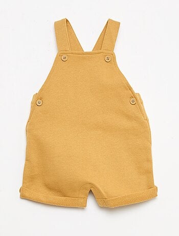 Peto corto felpa con tirantes de algodón