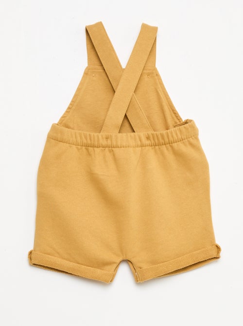 Peto corto felpa con tirantes de algodón - Kiabi