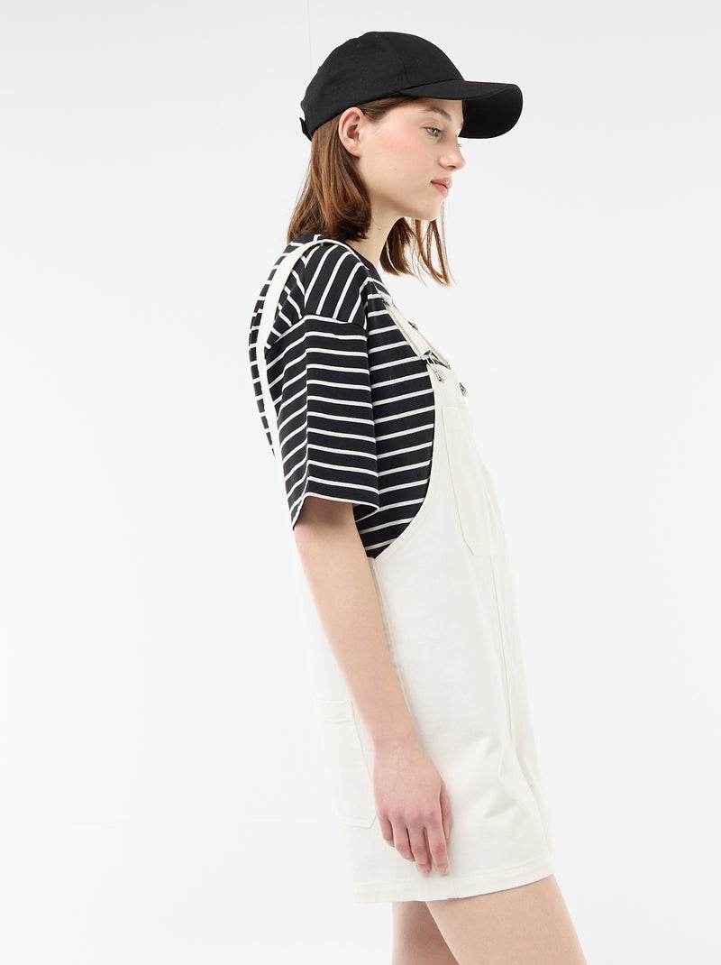 Peto corto oversize Blanco - Kiabi