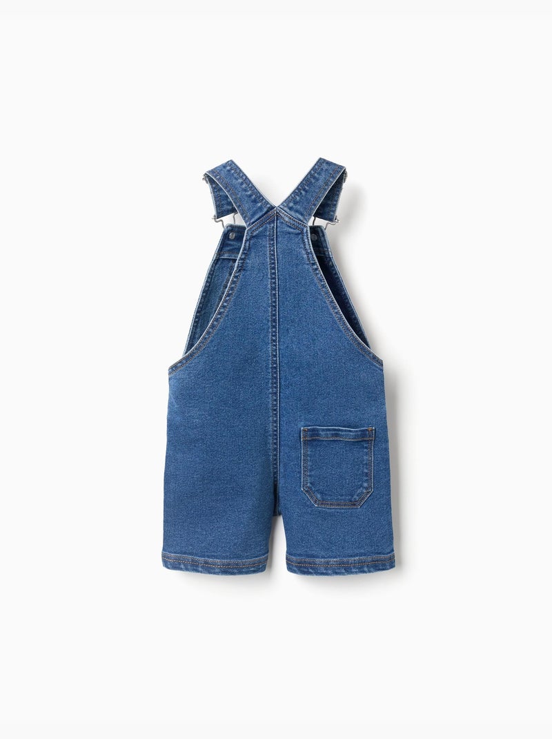 Peto corto vaquero con bolsillos Azul Azul - Kiabi