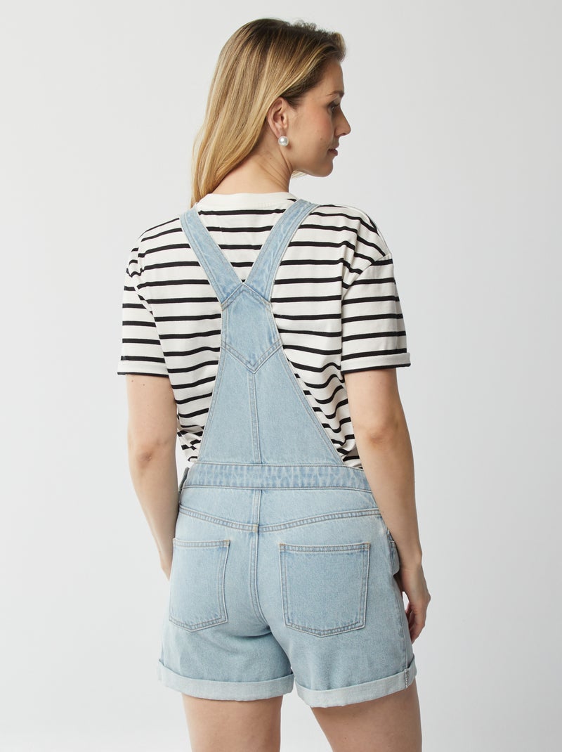 Peto corto vaquero premamá AZUL - Kiabi