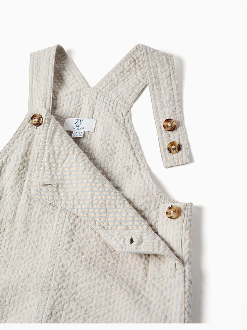 Peto de algodón a rayas Beige claro - Kiabi