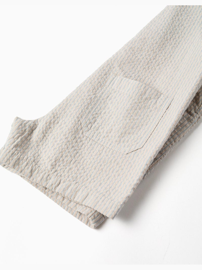 Peto de algodón a rayas Beige claro - Kiabi