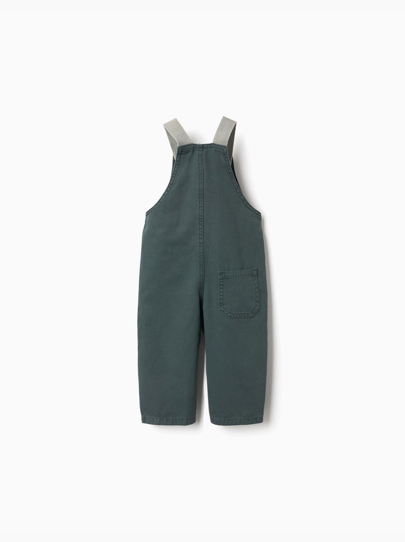 Peto de algodón con bolsillos Verde oscuro - Kiabi