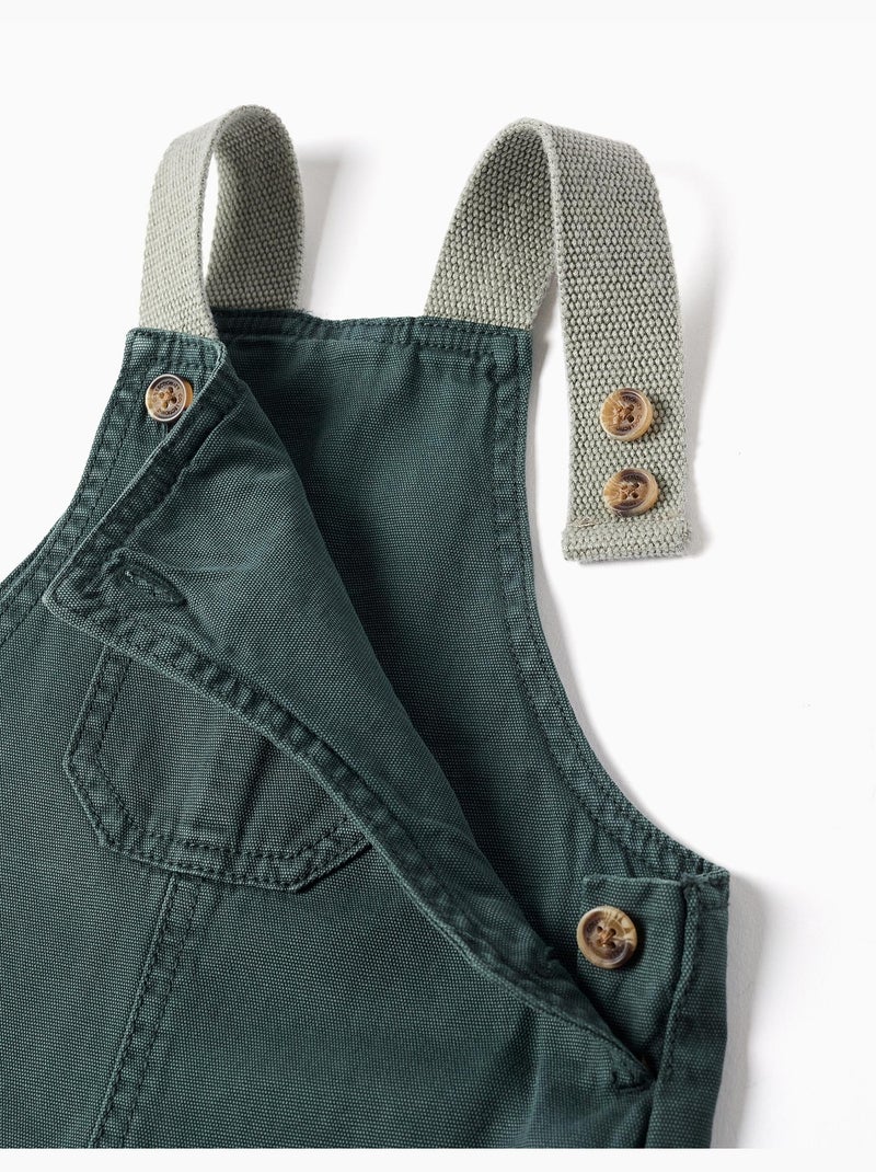 Peto de algodón con bolsillos Verde oscuro - Kiabi