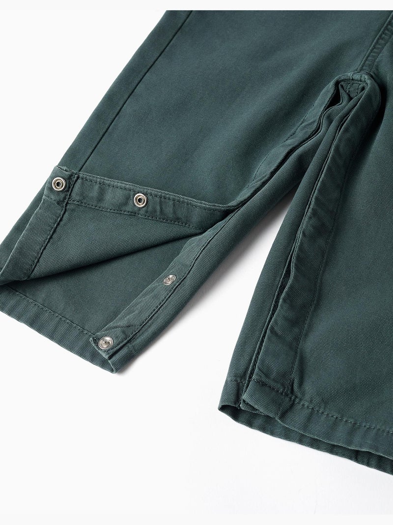 Peto de algodón con bolsillos Verde oscuro - Kiabi