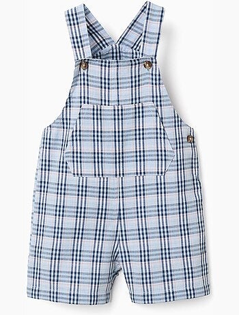 Peto de algodón con estampado a cuadros B&S