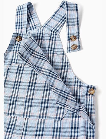 Peto de algodón con estampado a cuadros B&S