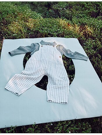 Peto de algodón con estampado Vichy B&S