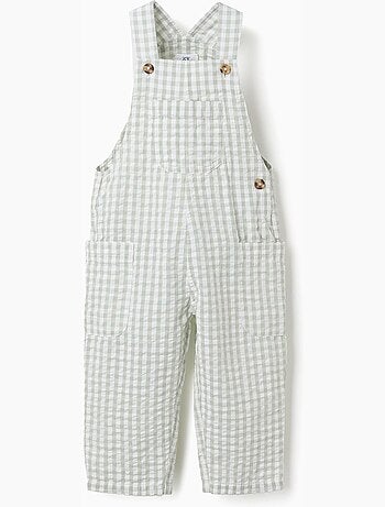 Peto de algodón con estampado Vichy B&S