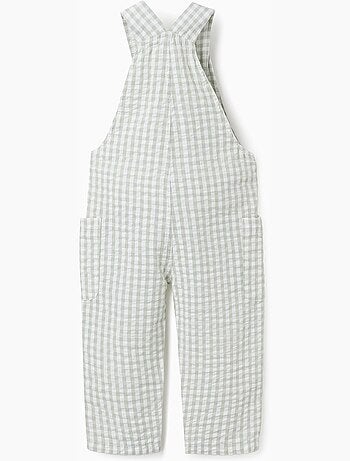 Peto de algodón con estampado Vichy B&S