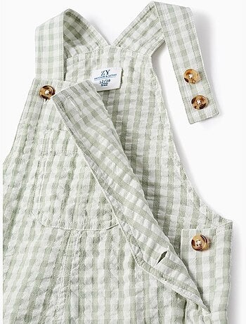 Peto de algodón con estampado Vichy B&S