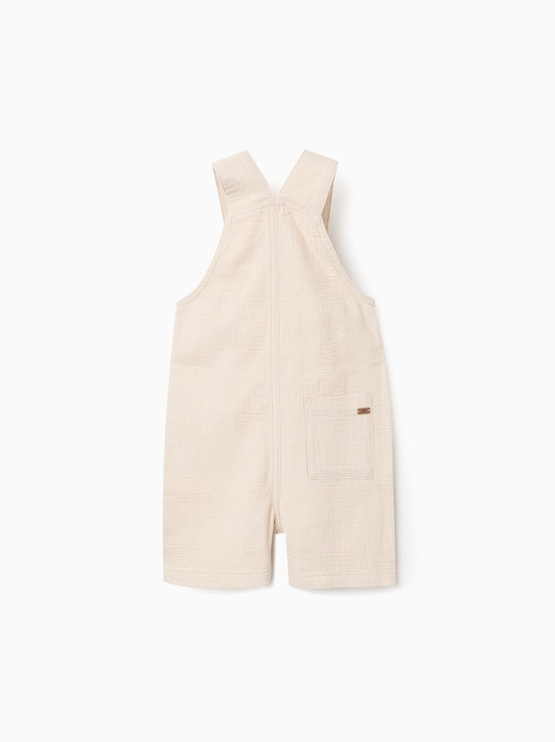 Peto de algodón dobby con bolsillos Blanco - Kiabi