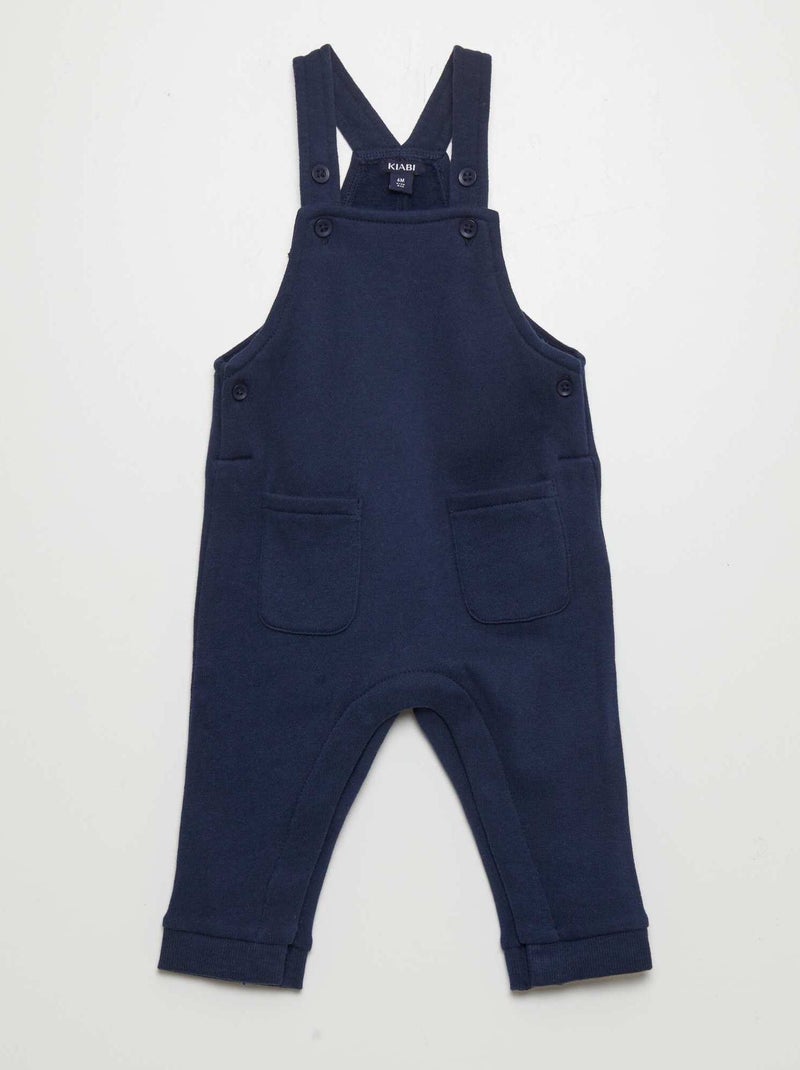 Peto de chándal con tirantes ajustables NEGRO - Kiabi