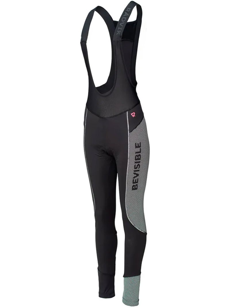 Peto de ciclismo para mujer - radvik Negro Plateado - Kiabi