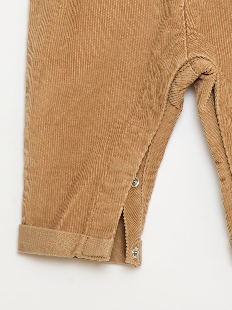 Peto de pana Beige - Kiabi