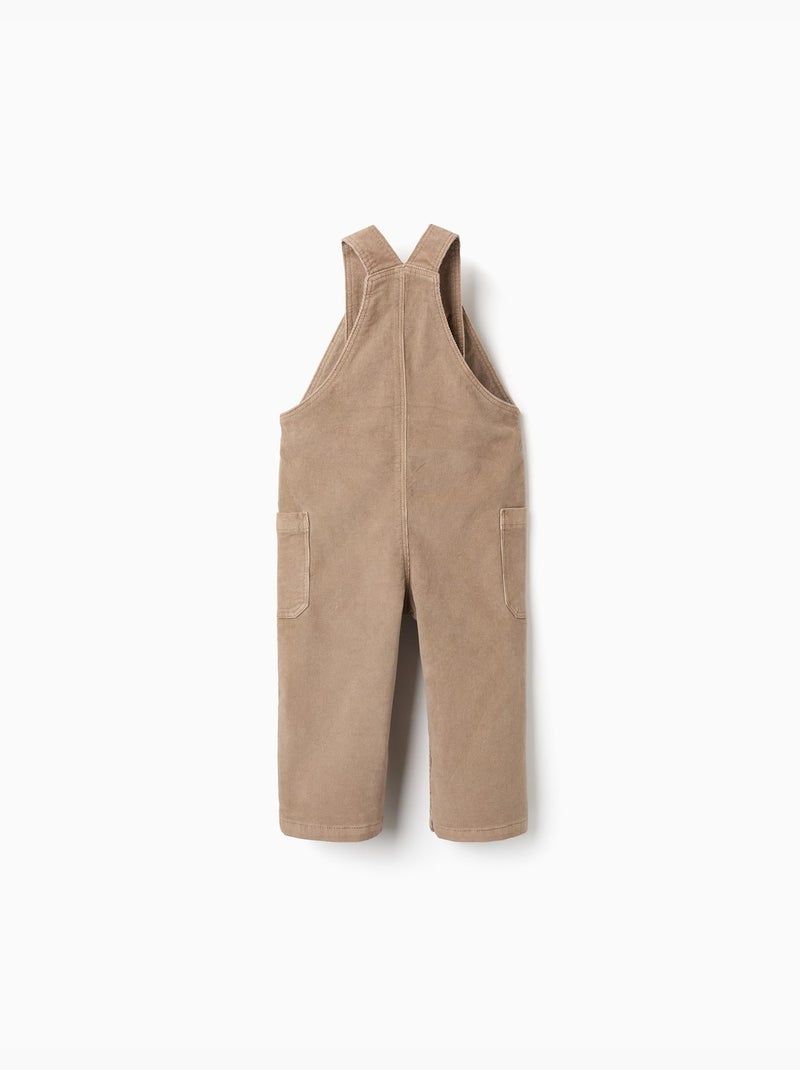 Peto de pana con bolsillos cargo Beige - Kiabi