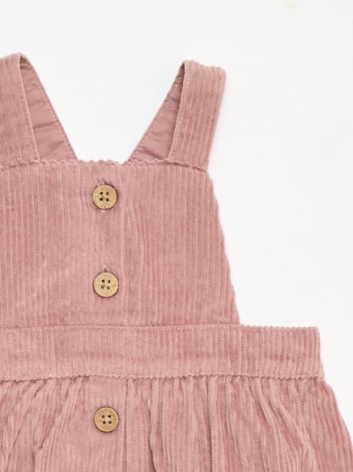 Peto de pana con tirantes - Kiabi