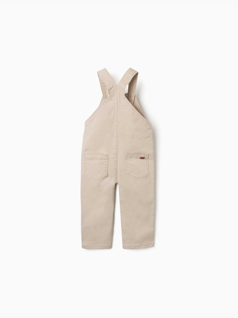 Peto de sarga con bolsillo de solapa Beige claro - Kiabi