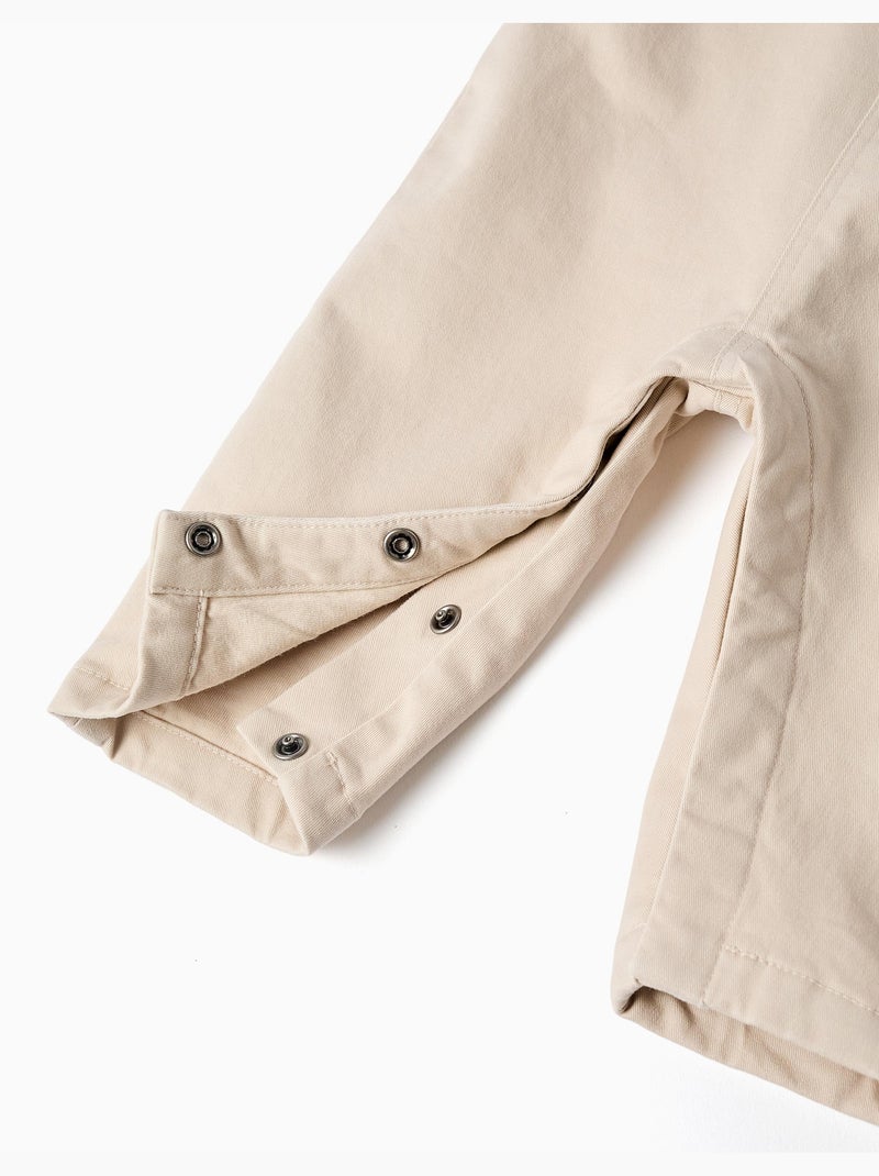 Peto de sarga con bolsillo delantero Beige claro - Kiabi