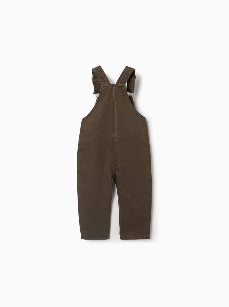 Peto de sarga con bolsillo delantero Verde oscuro - Kiabi